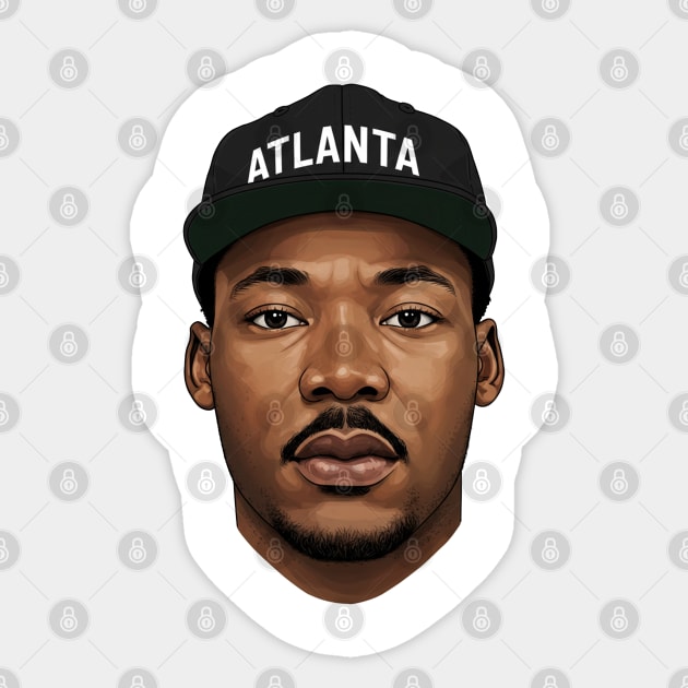 Martin Luther King: Atlanta Sticker by UrbanLifeApparel